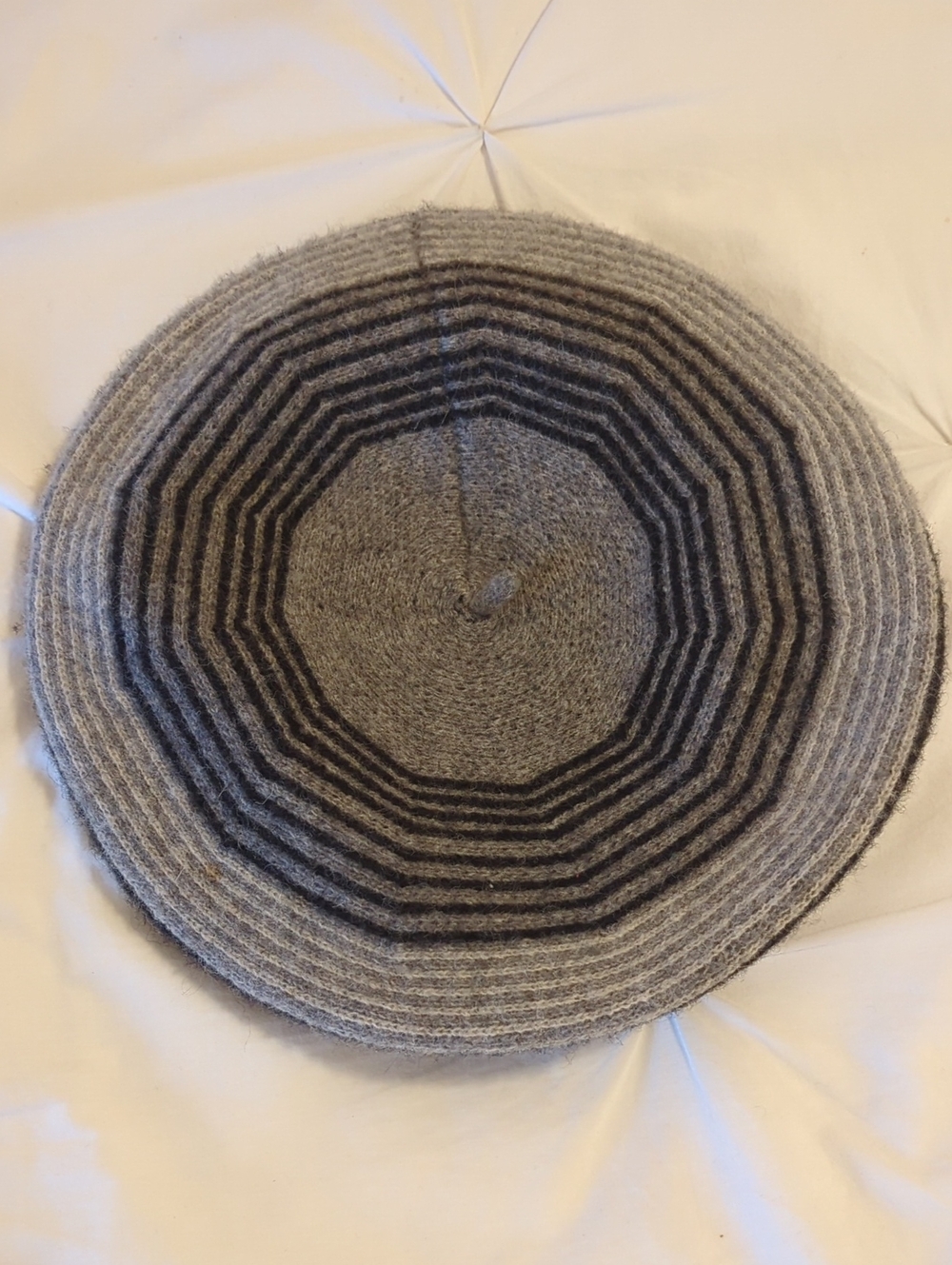 🆕Four Button by San Diego Hat Co. 100% Wool Striped Beret